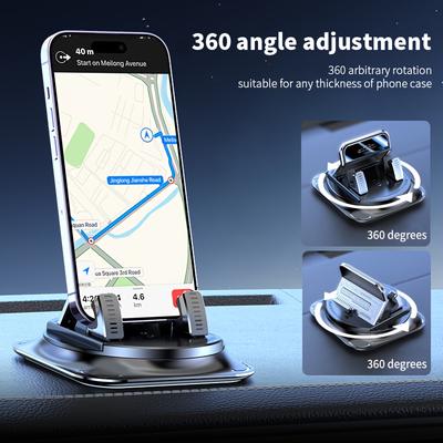 Car Mobile Phone Holder Car Mount Cell Phone Holder Support For Car 360° Rotatable Dashboard