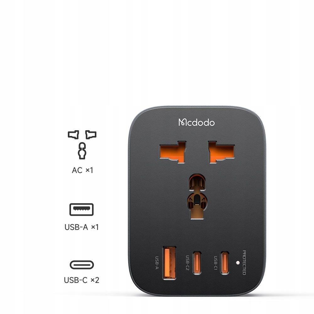 Mcdodo Travel Adapter Charger Plug EU 2 USB-C 1 USB-A