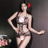 Purple Crotchless Babydolls & Chemises Hot Woman Sexy Bodysuit Teddy Lingerie Naughty Transparent Erotic Costume Porno Underwear