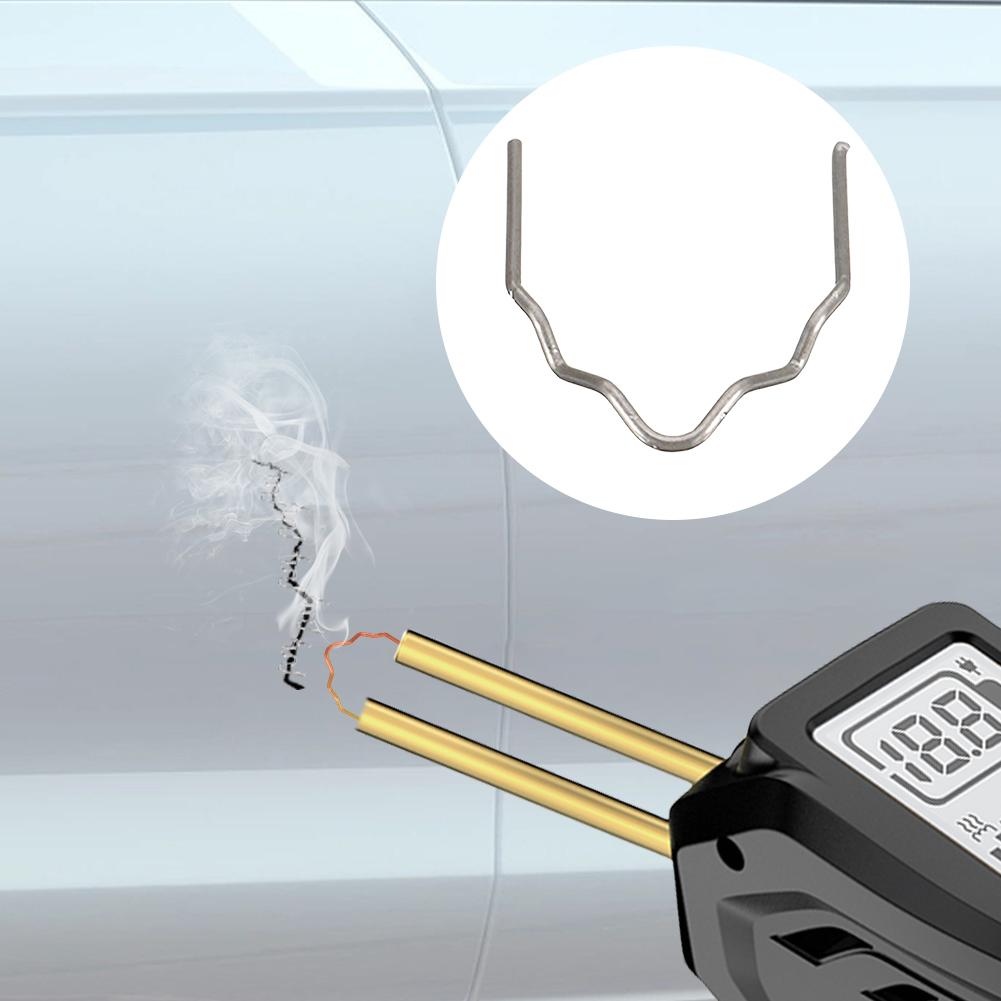 2 Set Silver Stainless Steel Hot Staples Welding Rods Welding Staples Wave Flat for Plastic Welding Hot Stapler Staples