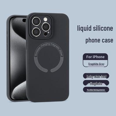 Funda de Silicona Líquida a Prueba de Golpes MagSafe con Protección para Lente para 16 Pro Max