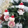 1pc Kawaii Soft Mini Plush Bear Doll - Christmas Tree Pendant & Home Decor, Cute Kids Christmas Gift Holiday Ornament