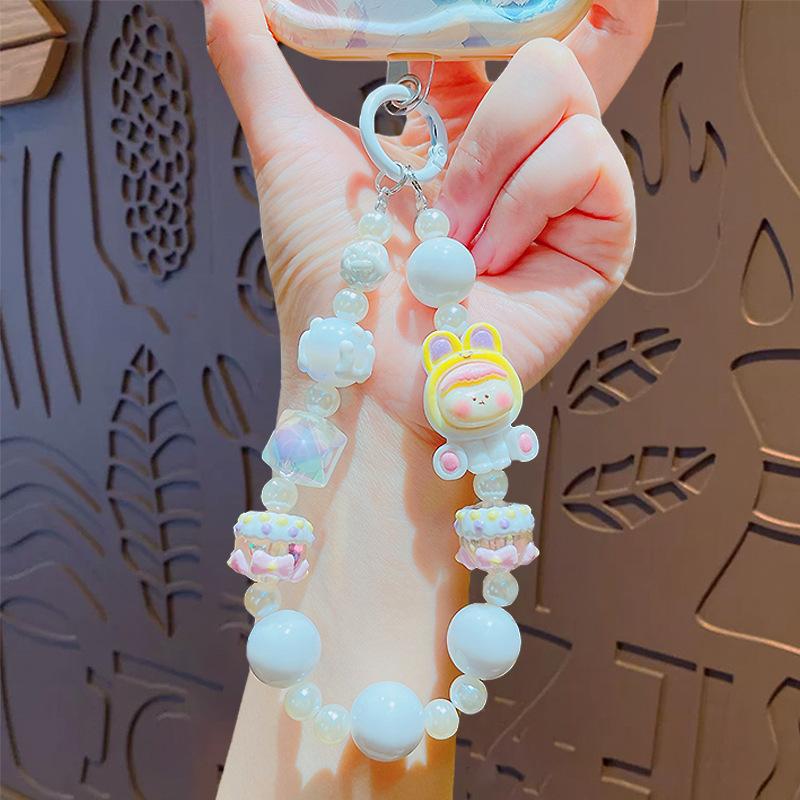 

Creative Lilith Beaded Mobile Phone Chain Doll Keychain Pendant Couple Car Schoolbag Keychain Pendant Gift