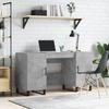VidaXL Desk Concrete Grey 140x50x75 Cm Engineered Wood 829576