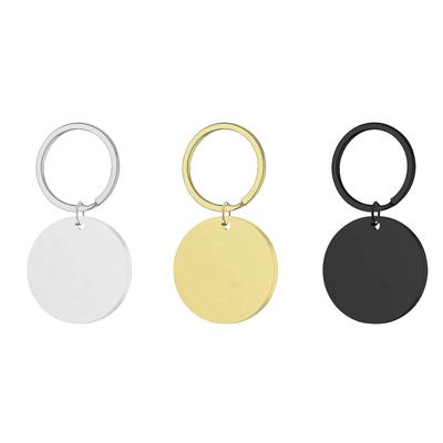 Key Chain Pendant Cross-border Stainless Steel Holiday Gift Small Gift Engraved Metal Key Chain