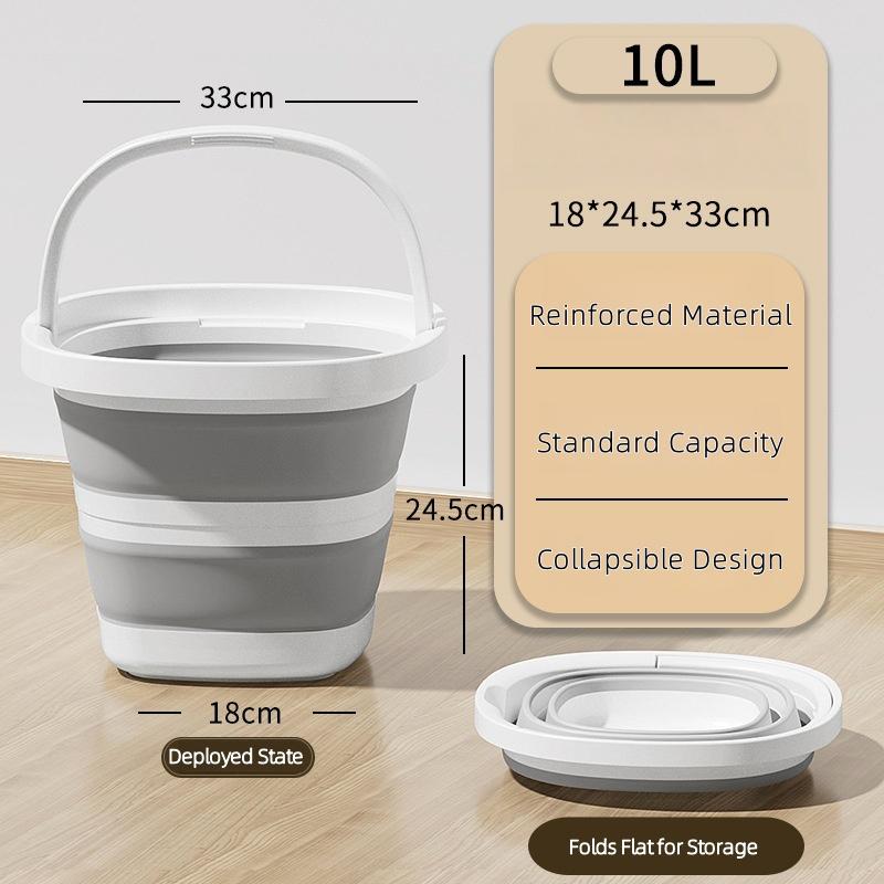 Foldable Water Bucket Essential For Fishing Camping Travel Collapsible Pail With Handle For Easy Storage Outdoor Use