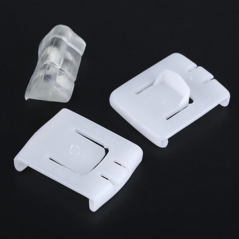 2Sets Car Fastener Rail Runner Clip Sliders Guide 191-881-213 Seat Rail Runner Slider Guide Clip 435881203A Car Replacement Part