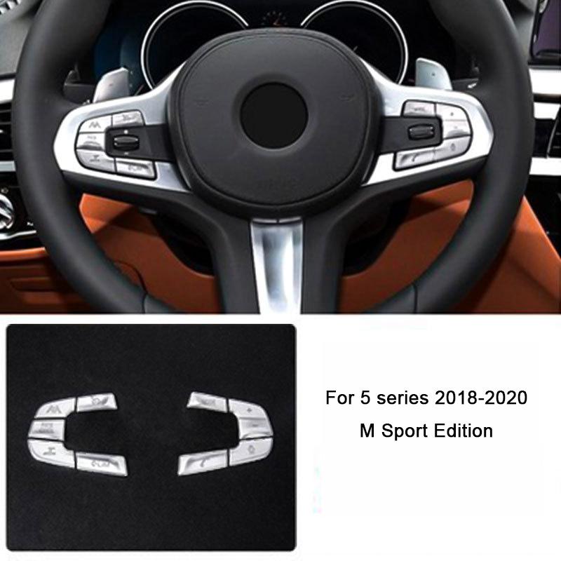 For BMW 3 4 5 series 6GT Z4 X3 X5 X6 X7 G30 F90 G20 G23 G83 G32 G29 G05 G06 2018- Car Steering Wheel Button Cover Stickers