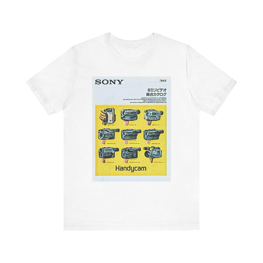 

Футболка с графическим принтом Sony Handycam, с коротким рукавом, с круглым вырезом, ретро рекламное искусство, подарок 3XL