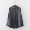 Dámská košile Podzimní Vintage Košile s dlouhým rukávem Módní Temperament Tenký top