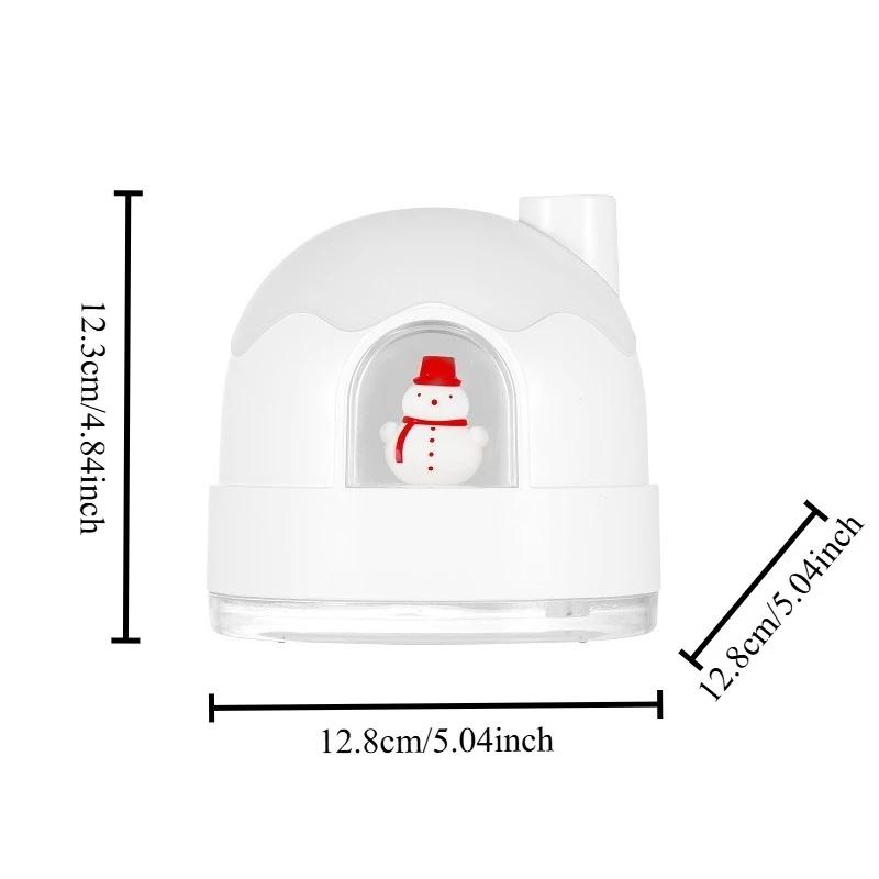 1Pcs Igloo Humidifier Night Light Usb Silent Mini Cute Desktop Air Purifier Atomizer Gift Atmosphere Safety Material