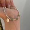 PANJBJ 925 Sterling Silver Double Layer Pearl Bracelet for Women Girl Design Bead Korean Sweet Jewelry Dropshipping