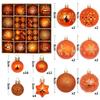 44 Stück 6 cm Weihnachtsbaumkugel Weihnachtsdekoration Xmas Baum Anhänger Ornamente Heimdekoration Navidad Party Neujahr 2027 Partyzubehör