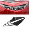 Carbon Fiber Headlight Eyelid Eyebrow Cover Trim For Mazda 3 Axela 2014-2016