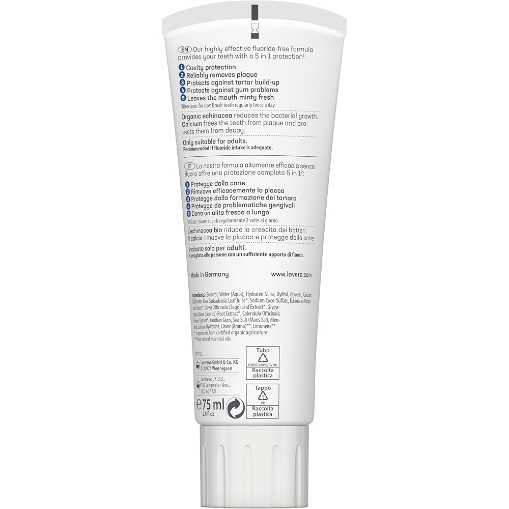 Lavera Complete Care Toothpaste Fluoride-Free 75ml