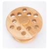 Rubber Wood Rotating Storage Rack Hairdressing Scissors and Comb   Multi-Purpose Storage Rack for Home Salon Use