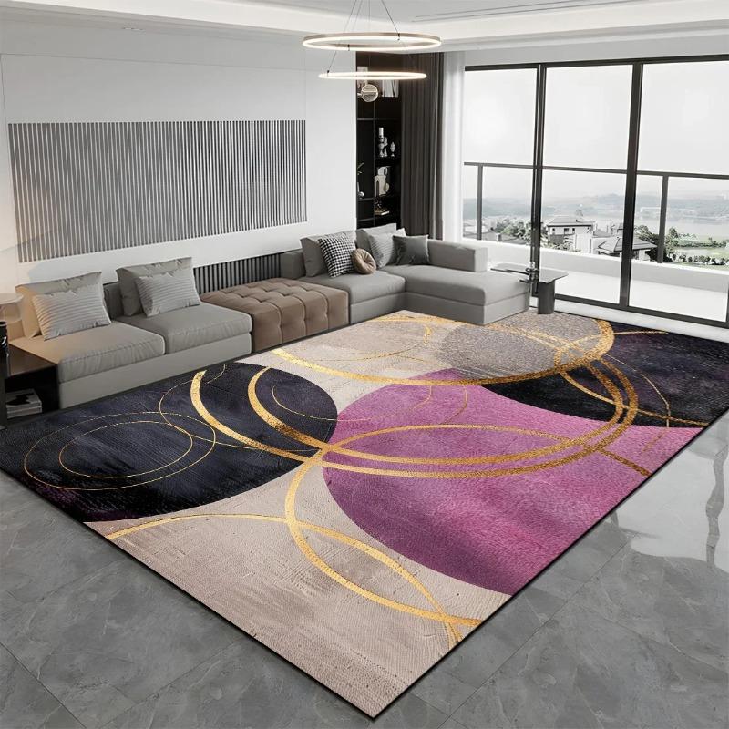 Modern Light Luxury Large Carpets for Living Room Bedroom Velvety Soft Shaggy Rugs Customized Washable Non-Slip Floor Mat