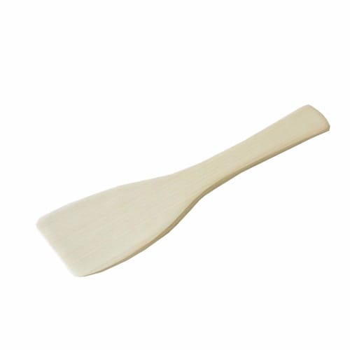 Ikegawa Wood Turner, Hinoki Wood, Stir-frying, Made in Japan, Natural, Approx. 24cm