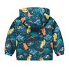 1-8 Jahre Kinder Jungen Cartoon Dinosaurier Bedruckter Kapuzen-Reißverschlussmantel Lässige Jacke