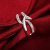 925 Sterling Silver Fashion Jewelry AAA Zircon Wedding Ring