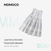 MOMOCO Girls' Polka Dot Sleeveless Cotton Dress