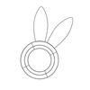 Bucolic Metal Floral Hoop Rabbit Eggs Ornament Seasonal Decoration Easy Hanging No Tools Required Long Time Iron Craft