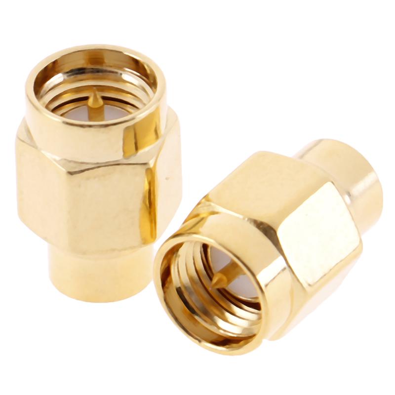 2Pcs 2W 6Ghz 50 Ohm Sma Male Rf Coaxial Termination Dummy Load Gold Plated Cap
