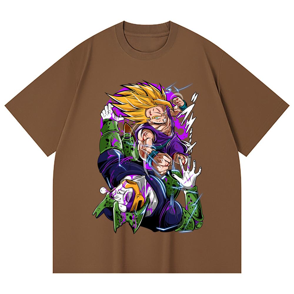 230 Gsm 100% Cotton Dragon Ball V30 Gohan Cell Print Unisex Heavy Cotton T Shirt