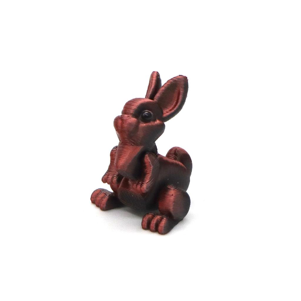 Easter 3D Printed Rabbit & Egg Ornaments - Movable Model Toys