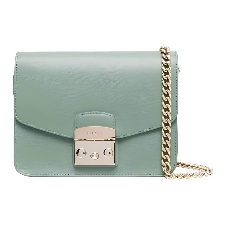 

Новая коллекция Furla Metropolis Сумка на плечо из телячьей кожи, Сумка кроссбоди Женская Зеленая WB00217-ARE000-0946S 17.0*7.6*12.4CM