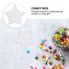 10pcs Pentacle Candy Boxes Creative Plastic Gift Boxes For Christmas Wedding Party Home Decor Present Storage Container