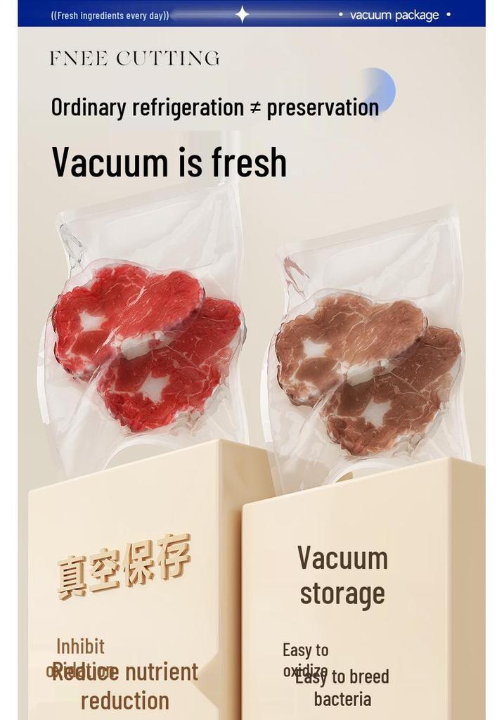 Compact Vacuum Sealer for Home Kitchen - Wet & Dry Food Preservation