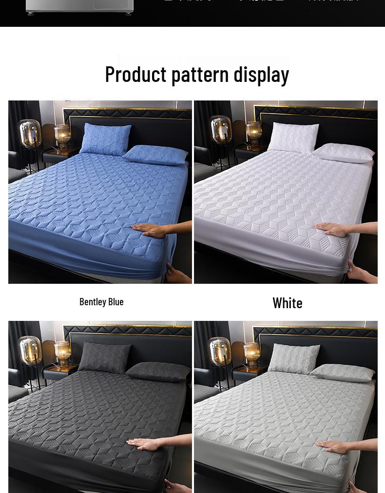 Gesteppter wasserdichter Spannbettlaken Matratzenschoner