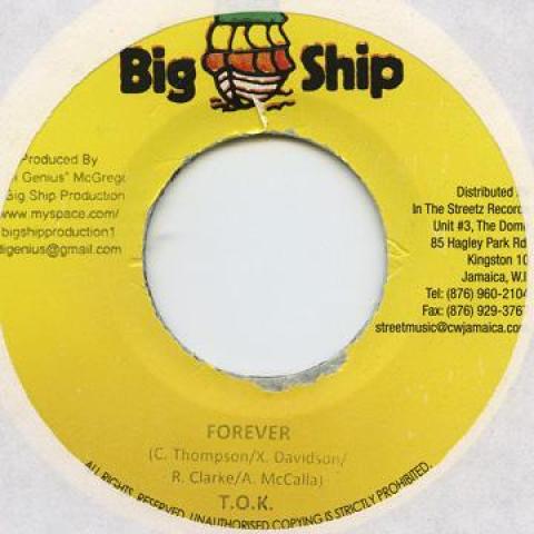 

7inch Record TOK - Forever none Big Ship 2009 Jamaica Reggae, Ska & Dub