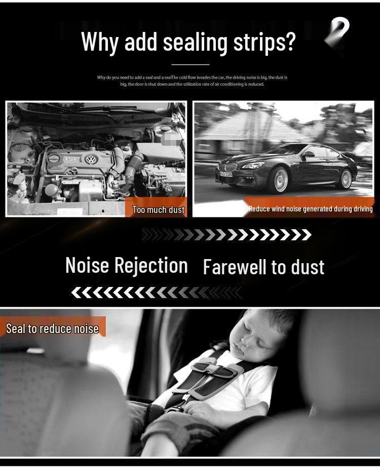 Car Door Seal Strip for Geely Binyue, Binrui COOL, Xingrui, Xingyue L – Soundproof & Dustproof