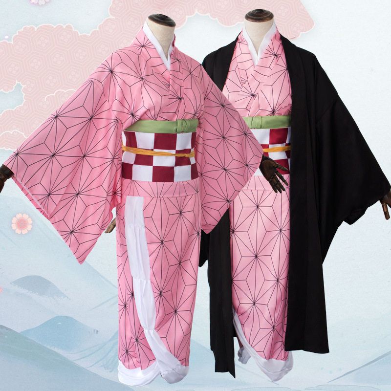 Halloween Demon Slayer Cosplay Costume Demon Slayer Team Kamado Tanjirou Nezuko Zenitsu Cosplay Anime Costume