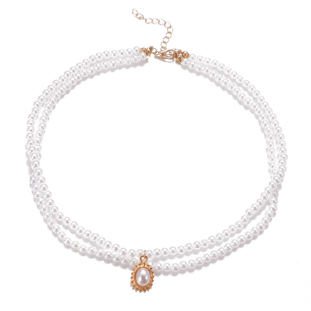 Collana Trendy con Ciondolo a Cuore per Donna - Catena Minimalista per la Clavicola con Chiusura OT per uno Stile alla Moda