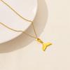 No Fade Stainless Steel Ocean Animal Necklaces For Women Men Accessories Real Gold Plated Shark Fish Tail Turtle Pendant Jewelry