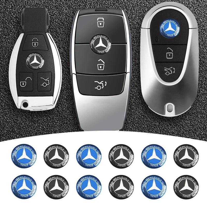 Auto Schlüsselaufkleber Auto Steuerung Schlüsselanhänger Emblem Zubehör Für Mercedes Benz AMG A B G Klasse GLA CLA GLC W203 W206 W220 W205 W214