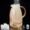 Glass Cold Water Kettle Large Capacity Metal Lid Household Transparent Set High Temperature Resistant and Crack-proof Cold Water Kettle