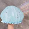 Double-layer Shower Cap Adult Ladies  Waterproof Bathing Hat Kitchen Oil-proof Bathroom Bathing Household Shower Cap