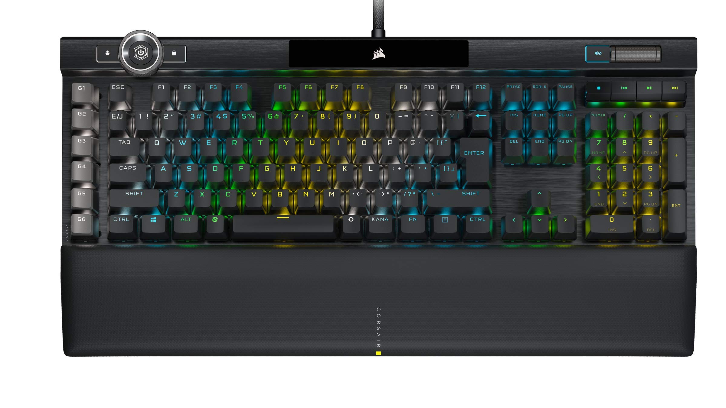 

CORSAIR K100 RGB Flagship Mechanical Gaming Keyboard Japanese Layout Cherry MX Equipped with AXON Hyper Processing PBT Double Shot Keycap