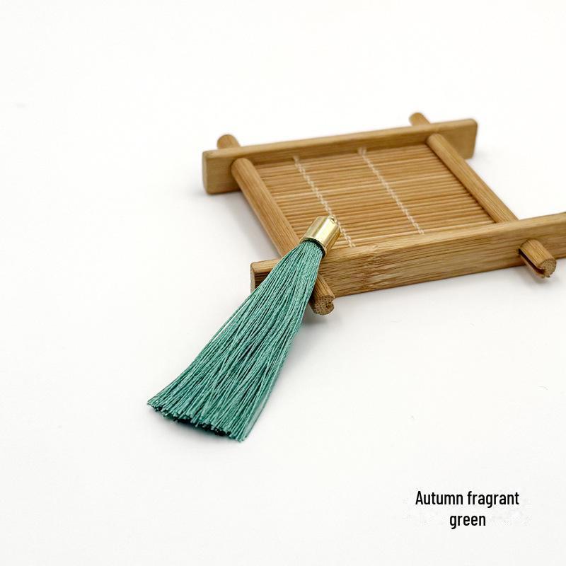 Gold Tassel Hat Pendant: 6cm Festive Spike for DIY Hair Ornaments, Earrings, or Bookmark Accessories.