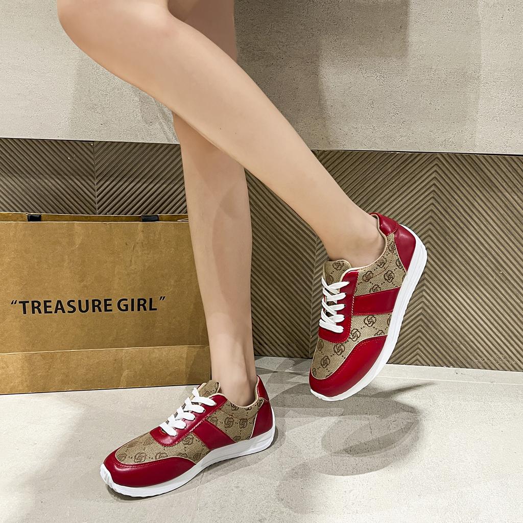 Atmungsaktive Damen-Sneaker Leichte Freizeit-Tennisschuhe für Damen Blumendesign Luxusschuhe Komfort Mode Plateau-Schuhe