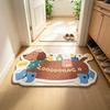 Dachshund-Themed Diatomaceous Earth Bath Mat (40X60Cm) – Highly Absorbent, Quick-Drying, And Non-Slip
