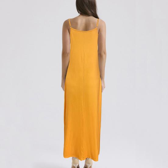 Sommer Damen Trägerkleid Retro Kontrastfarbe Bedruckt Übergroß V-Ausschnitt Ärmellos Rückenfrei Bohemian Stil A-Linie Knöchellang Urlaub Maxikleid