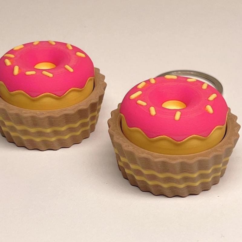 Dessert Theme Fidget Clicker 3D Printed Simulated Food Stress Relief Toy Perfect for Birthday Party Favors Gifts