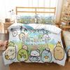 3D Print Sumikko Gurashi Cute Cartoon Bedding Set for Boys Girls Duvet Cover Pillowcase Twin Queen King Full Single Double Sizes