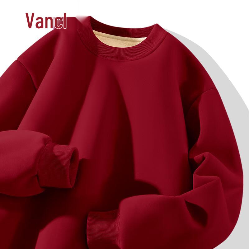 

VANCL Men s Sherpa Fleece Crewneck Sweatshirt M