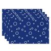 Chinese Blue White Cloud Table Mats Zen Style Cloud Motif Inspired Placemats Waterproof Heat Resistant Dining Decor for Kitchen
